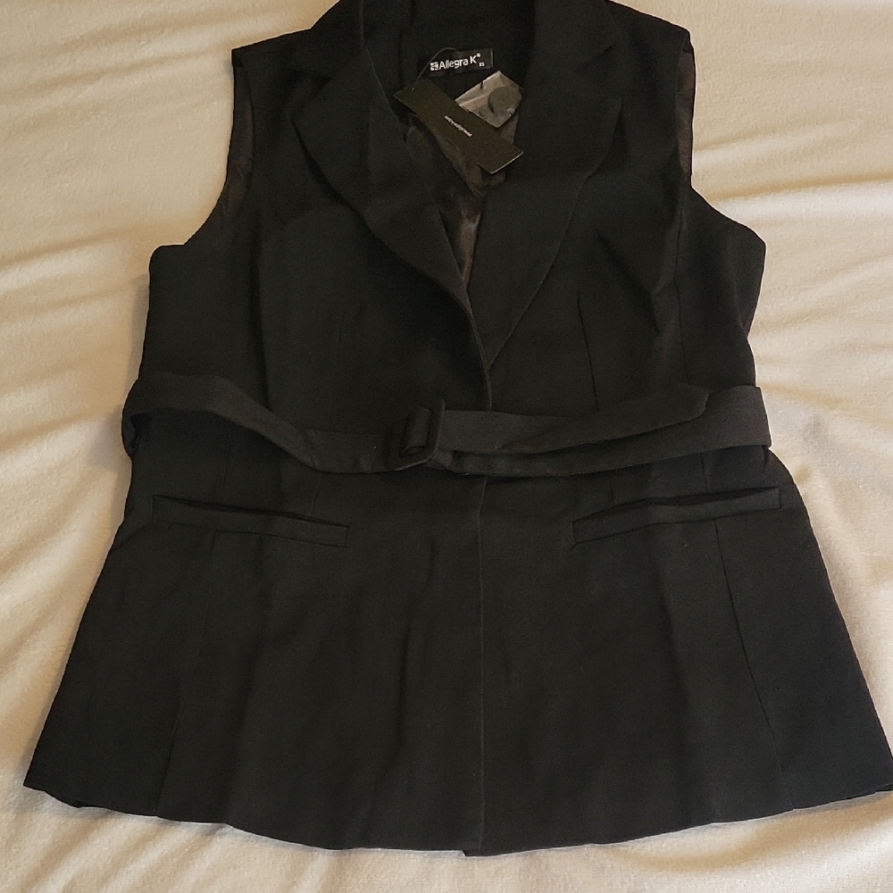 Ovetsize Long Blazer Vest